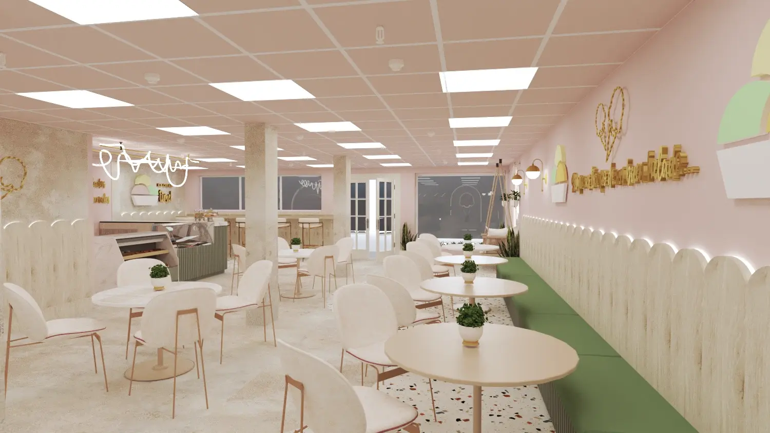 Proyecto destacado de Heladería creativa - Diseño interior 6 Heladería creativa - Proyecto 6