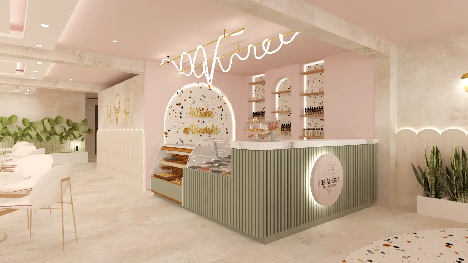 Proyecto destacado de Heladería creativa - Diseño interior 7 Heladería creativa - Proyecto 7